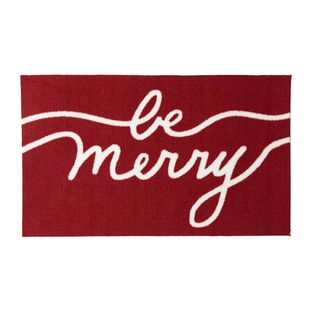 NWT Christmas/Holiday Seasonal Decor ‘Be Merry’ Red Accent Rug Mat
18 in x 30 in